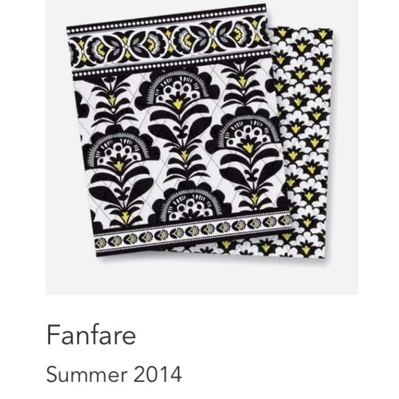 Vera Bradley Black & White with Yellow accents Little Hipster Crossbody Bag - Picture 14 of 14